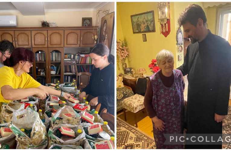 Episcopia Sălajului a împărțit pachete alimentare oamenilor nevoiași