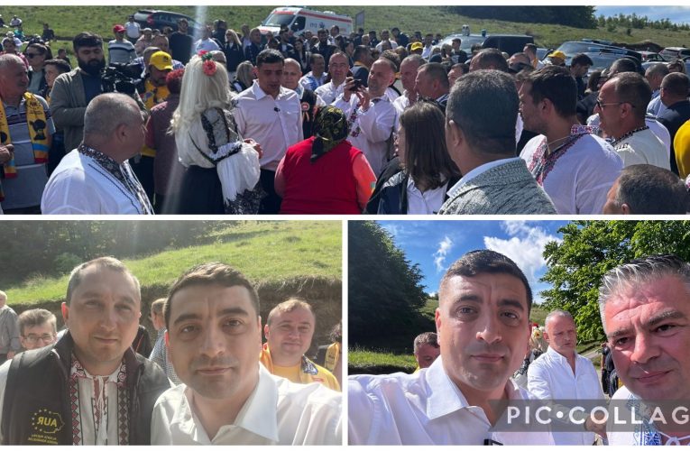 Peste 200 de membri și simpatizanți l-au întâmpinat de George Simion la „Măsurișul Oilor” de la Pria