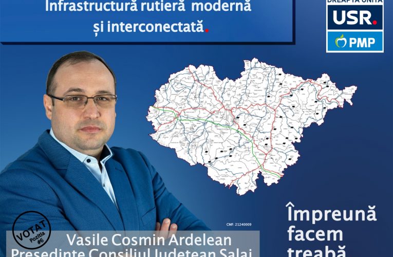 ”Drumurile din Sălaj nu trebuie să mai pună în pericol viața oamenilor” – Cosmin Ardelean, candidat Consiliul Județean Alianța Dreapta Unită USR PMP