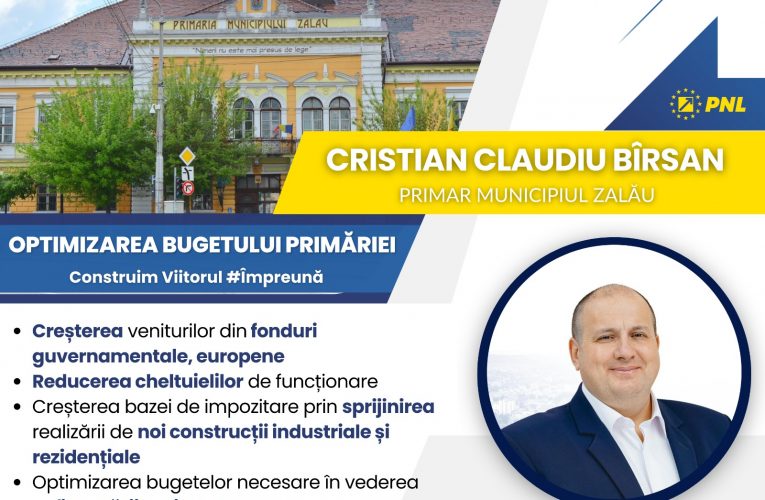 Pornim la drum cu modelele eficienției liberale pentru bugete care vor dezvolta Zalăul