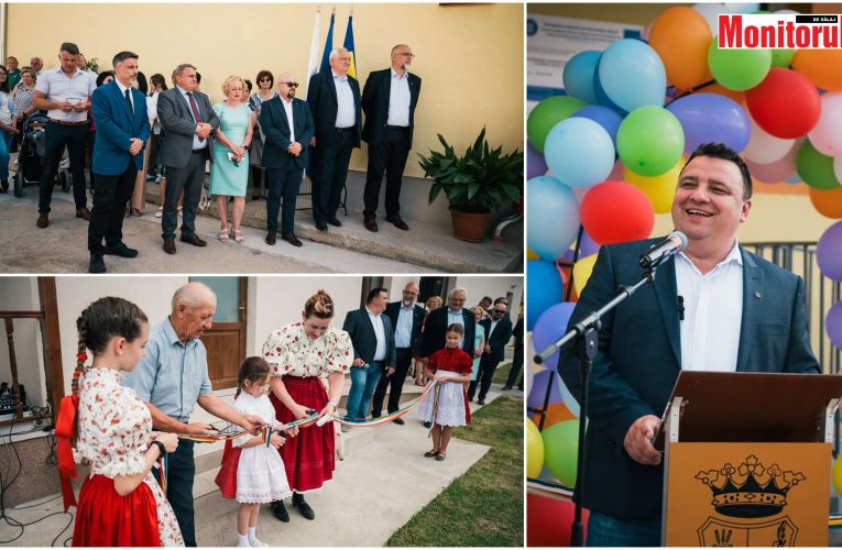 Sărbătoare mare la Crasna! Au fost inaugurate o grădiniță și muzeul satului