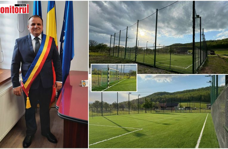Primăria Fildu de Jos organizează un turneu de fotbal pe noul teren sintetic din comună
