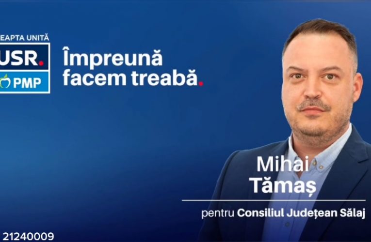 VIDEO| Președintele USR Sălaj, Mihai Tămaș – candidat la funcția de consilier județean