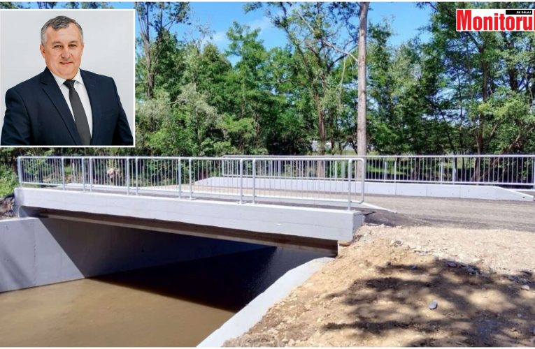 Primarul Roșan Ioan anunță că s-au finalizat lucrările la podul din Valcău de Sus