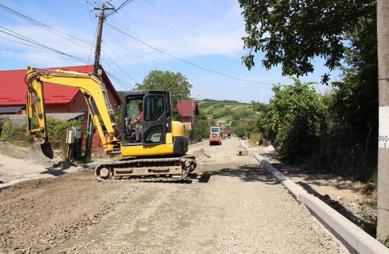 Lucrări de modernizare pe strada Cimitirului, în cartier Ortelec