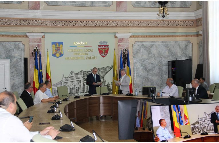 Ionel Ciunt și consilierii locali din Zalău și-au primit certificatele doveditoare ale alegerii