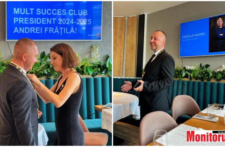 Andrei Frățilă, noul președinte al Rotary Club Zalau Millennium