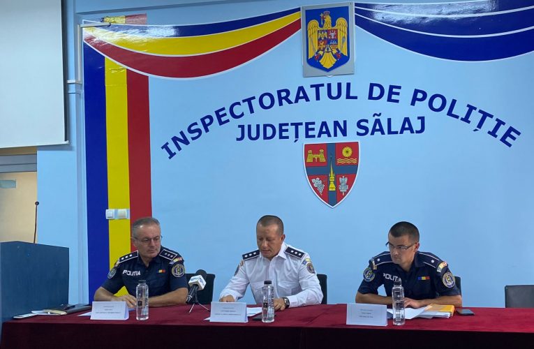 Adjunctul șefului IPJ Sălaj, Lupu Florin, a prezentat rezultatele inspectoratului în primele 6 luni din 2024