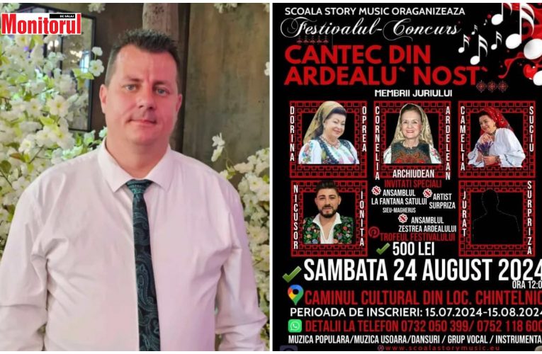 Sălăjeanul Pușcaș Florin Mihai în juriul Festivalului Concurs „Cântec din Ardealu’ nost'”