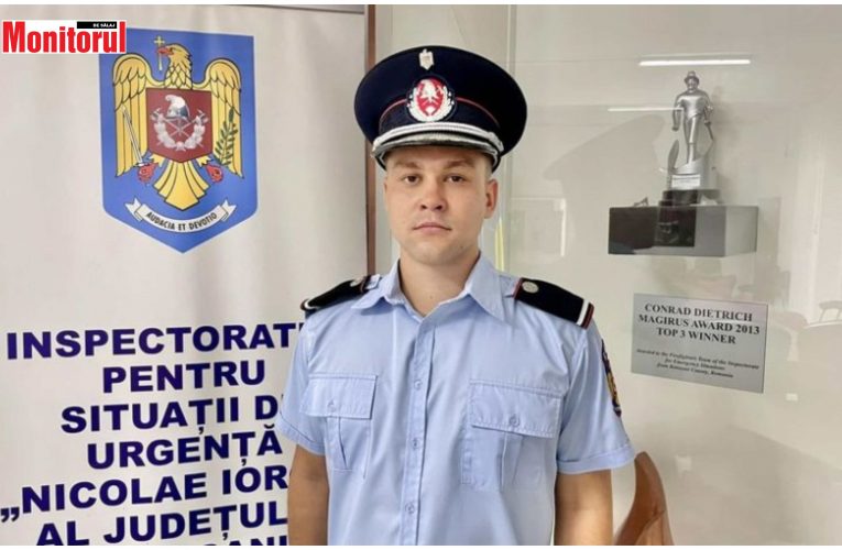 Un tânăr din Sălaj noul comandant al Stației de Pompieri din Săveni