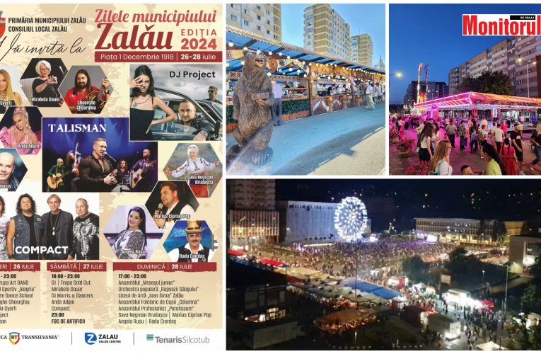 VIDEO Zilele Zalăului 2024 | Imagini spectaculoase din prima zi | Sâmbătă concert Anda Adam și Compact