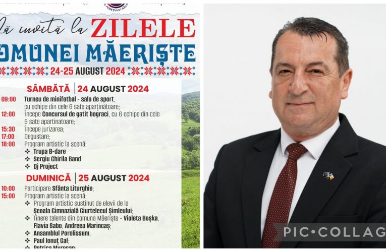 Zilele Comunei Măeriște | Invitați speciali Nicolae Furdui Iancu și DJ Project