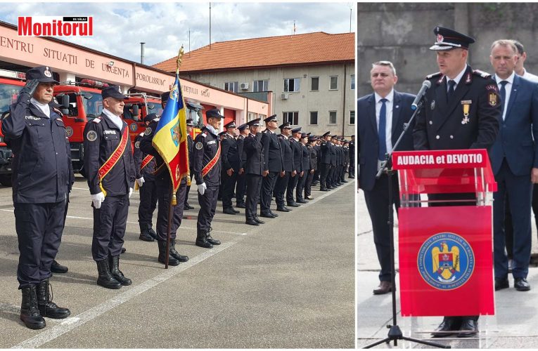 Eveniment important la sediul ISU Sălaj! Înaintări în grad de Ziua Pompierilor din România