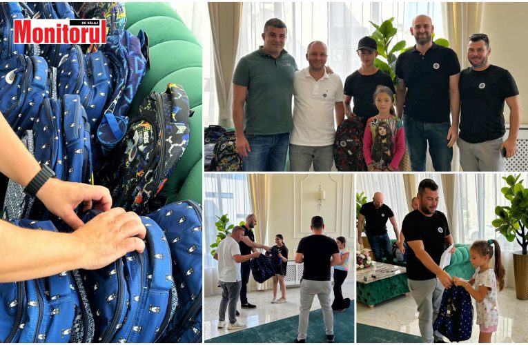 Rotary Club Zalău Millenium au împărțit gratuit ghiozdane complet echipate