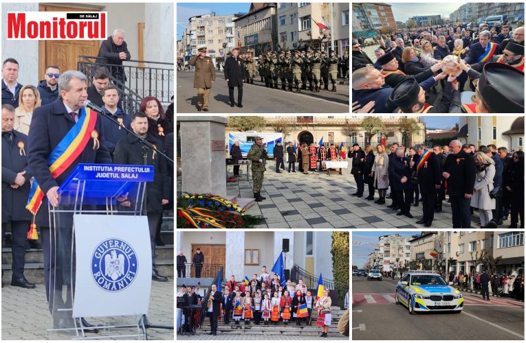 FOTO-VIDEO| Ziua Națională a României sărbătorită la Jibou de oficialități alături de sute de cetățeni