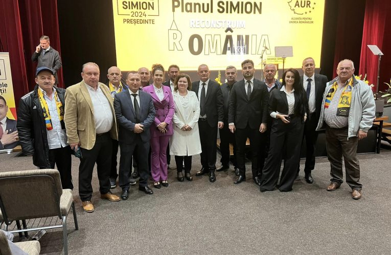 Filiala AUR Sălaj prezentă la Baia Mare la lansarea Programului politic „Planul Simion” pentru prezidențiale