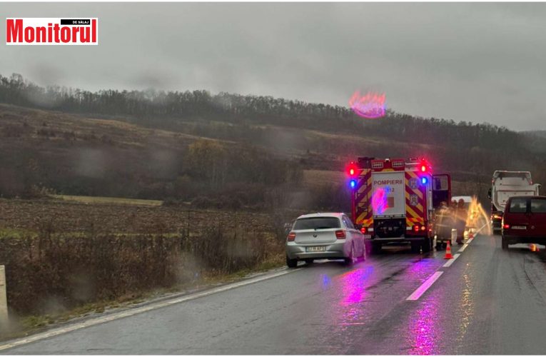 Accident rutier pe DN1H în localitatea Popeni spre Jibou