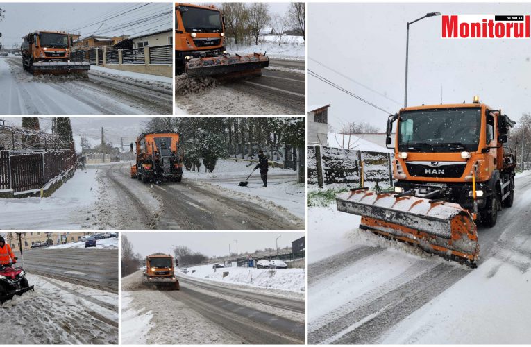 Citadin acționează în continu încă de la orele 4.00 dimineață pentru deszăpezirea Zalăului