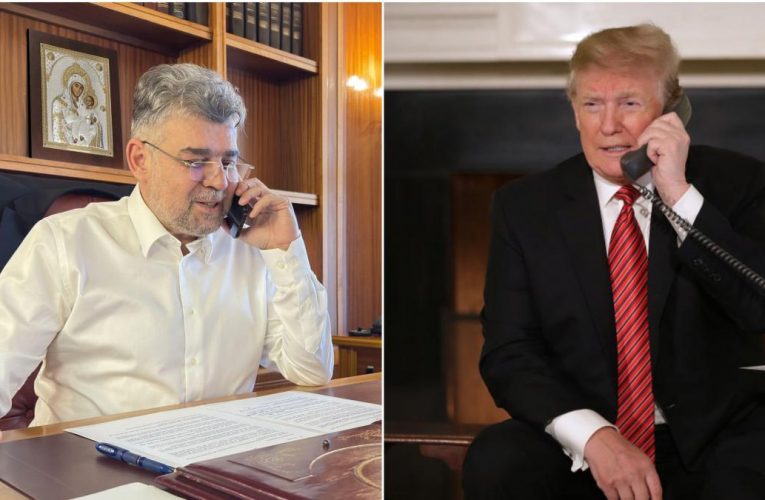 Premierul Ciolacu a avut o conversaţie telefonică cu Donald Trump