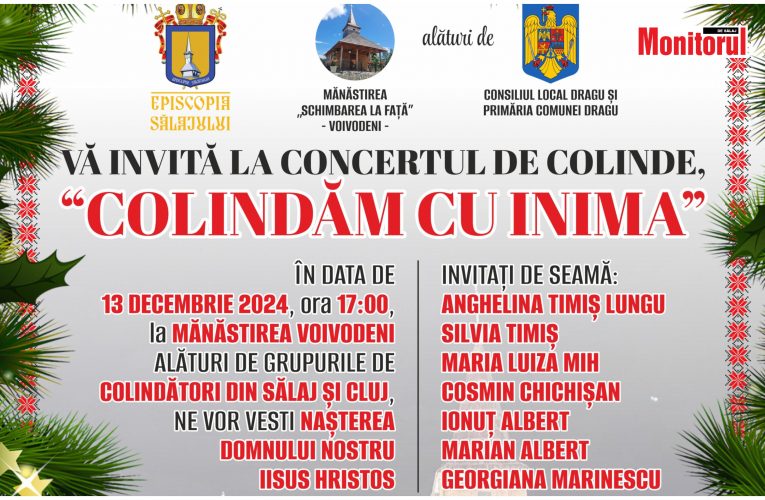 „Colindăm cu inima”, concert de colinde strămoșești la Mănăstirea Voivodeni, comuna Dragu