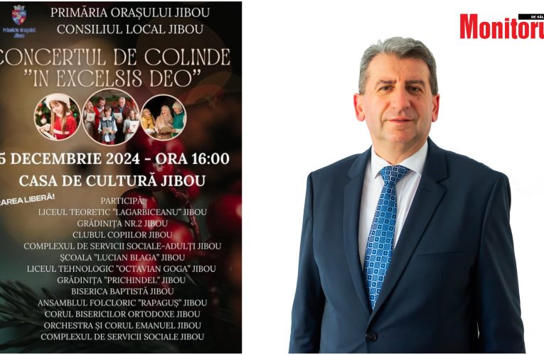 Concert de colinde duminică, 15 decembrie, organizat de Primăria Orașului Jibou