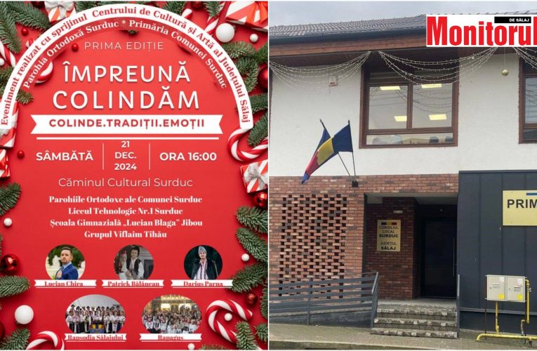 Concert de colinde organizat de Primăria Surduc în colaborare cu Parohia Ortodoxă Surduc