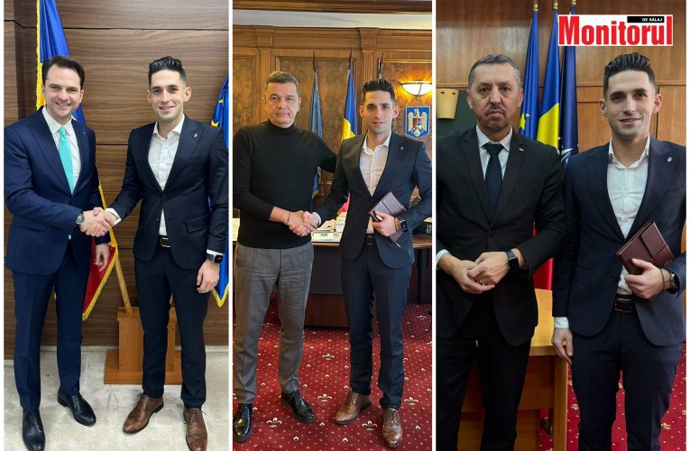 Primarul Șimleului, Mihai Lazăr, întâlniri importante la București, cu mai mulți miniștrii