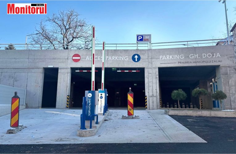 Primăria Zalău anunță că a finalizat prima parcare etajată din oraș