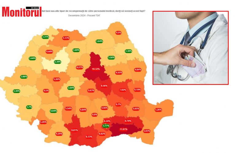 Câță șpagă se dă în spitalele din județ? Sălajul pe locul doi în Regiunea Nord-Vest