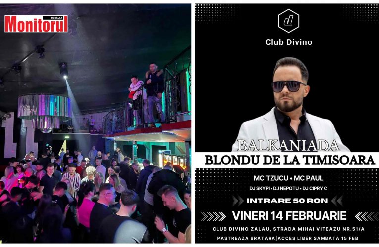 Mega pretrecere la Club Divino Zalău | Concert Blondu de la Timișoara de Valentine’s Day