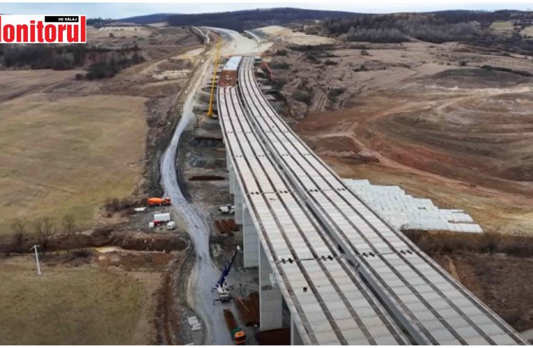 VIDEO| Cum arată acum viaductele de pe șantierul UMB Zimbor – Poarta Sălajului