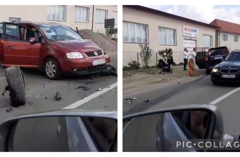 VIDEO| Accident rutier grav la ieșire din Crișeni spre Zalău