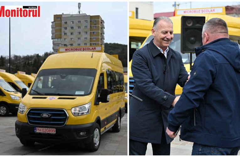 Primăria Coșeiu a primit în dotare un microbuz școlar electric nou