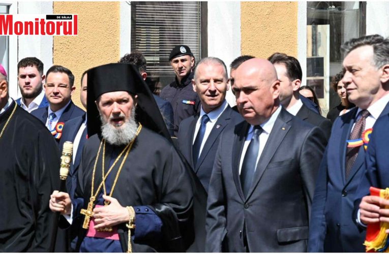 Dinu Iancu-Sălăjanu alături de președintele României, Ilie Bolojan, la vizita de la Oradea