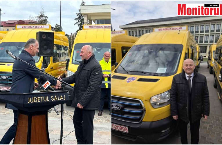 Elevii din Gârbou vor circula cu un microbuz școlar electric nou-nouț