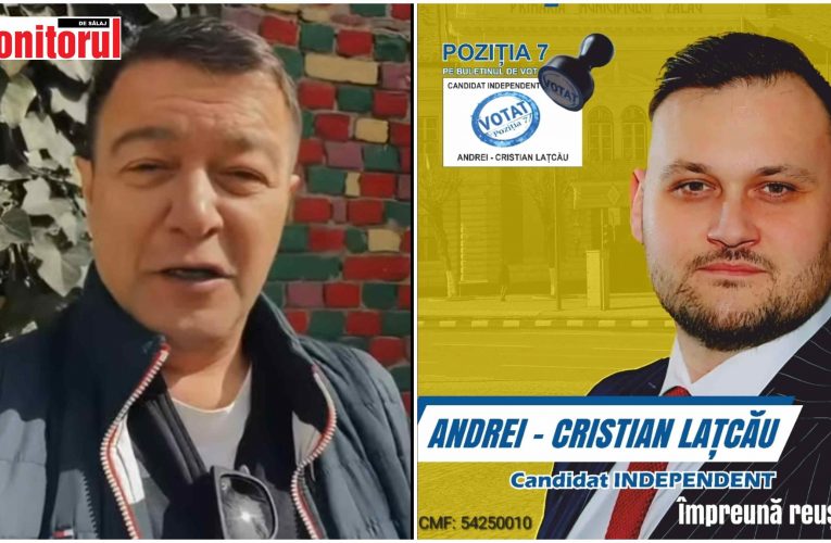 VIDEO| Actorul Văru Săndel susține candidatul independent Andrei Cristian Lațcău pentru Primăria Zalău