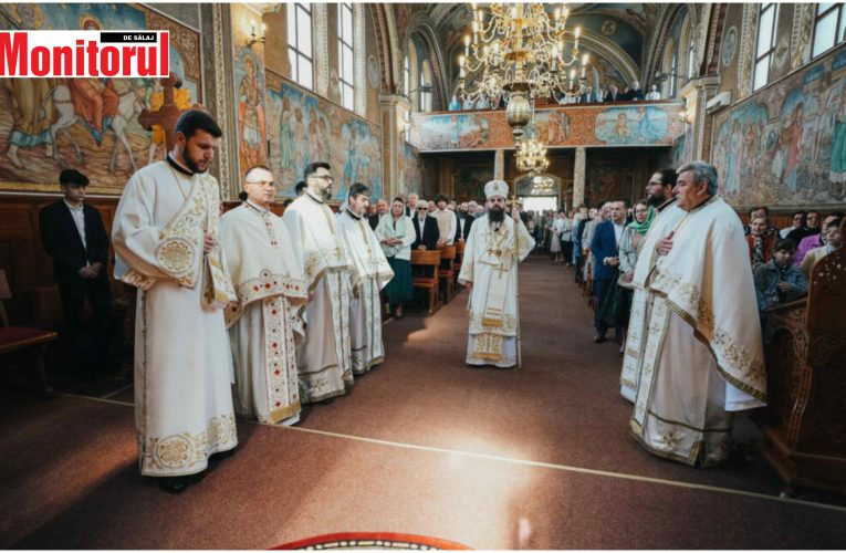 Episcopul Sălajului Benedict a slujit la Șimleu Silvaniei, în a treia zi de Paști