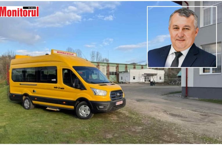 Primăria Valcău a primit un microbuz școlar electric nou
