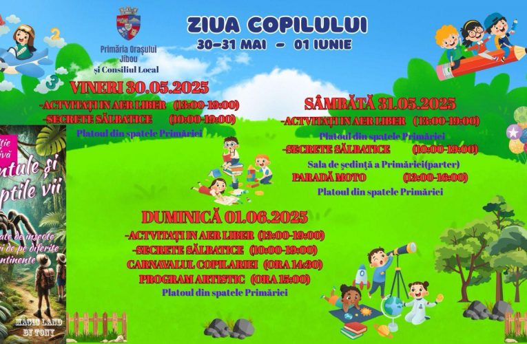 Trei zile pline de distracție la Jibou de Ziua Internațională a Copilului