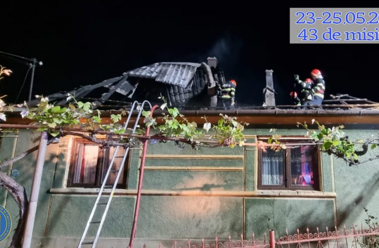 Bărbat rănit într-un incendiu la Popeni