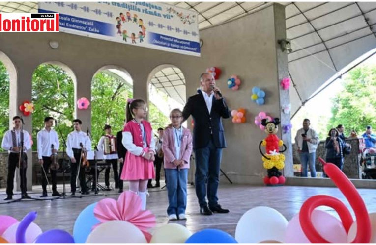 Președintele CJ Sălaj prezent la Festivalului Regional „Prin copii, tradițiile rămân vii”