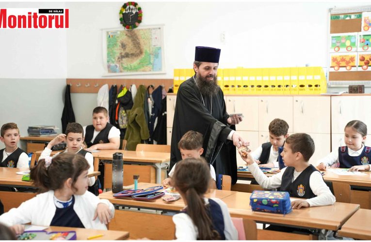 Episcopul Sălajului Benedict s-a întâlnit cu elevii Liceului Ortodox din Zalău