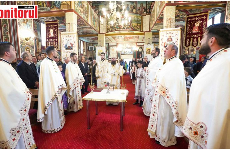 VIDEO| Preasfințitul Părinte Benedict, Episcopul Sălajului, a slujit în Parohia Plopiș