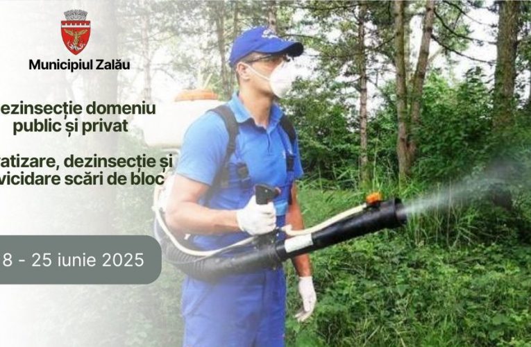 Zalău: Acțiune de dezinsecție/ deratizare în scările de bloc și pe domeniul public și privat