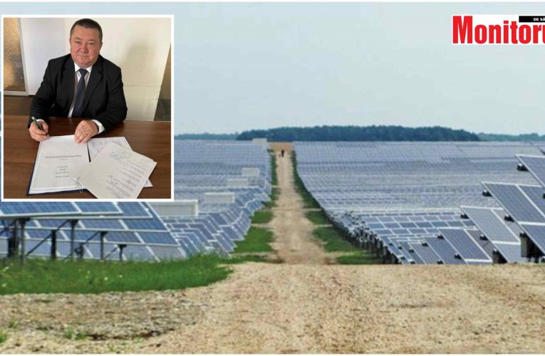 Primarul Dobrai Francisc a semnat contractul pentru construirea unui parc fotovoltaic în Panic
