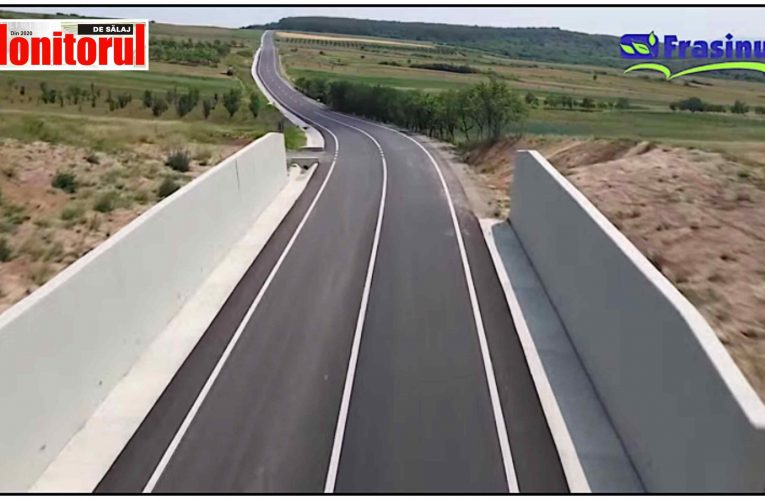 FRASINUL a finalizat lucrările la drumul județean Crasna-Valcău într-un timp record