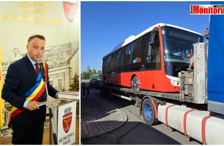 Primul autobuz electric dintr-un lot de 20 a pornit din Cehia spre Zalău