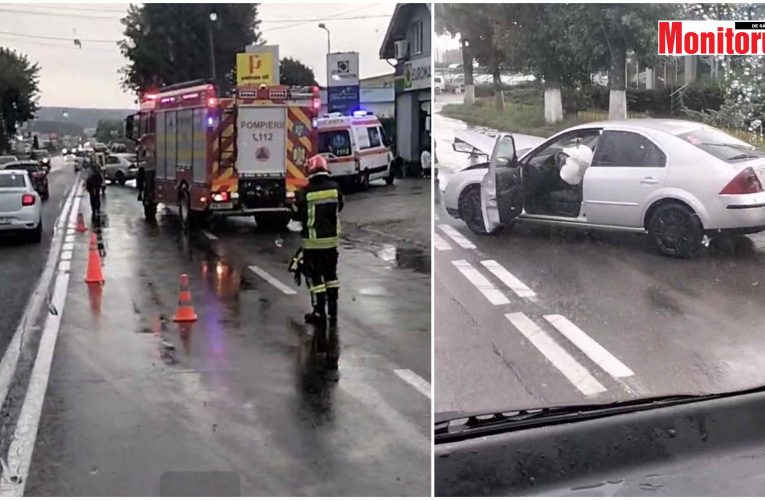 ULTIMĂ ORĂ! VIDEO| Accident rutier la ieșire din Zalău spre Hereclean. Traficul blocat