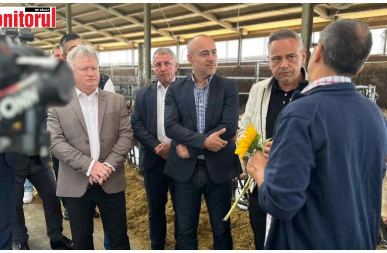 Ministrul Florin Barbu, în vizită oficială în județul Sălaj: investiții de succes în agricultură și zootehnie, finanțate din fonduri europene și naționale