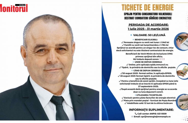 Primăria Comunei Benesat oferă tichete de energie pentru a sprijinii consumatorii vulnerabili